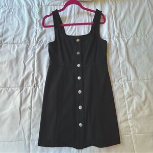 Forever 21 Black Button Up Dress